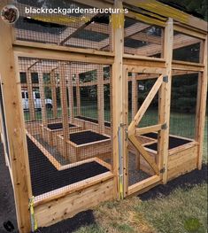 a chicken coop with two doors open on the outside and one door closed to let in lots of light