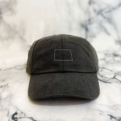 We use Adams brand caps that are made from high-quality 100% lightweight, breathable cotton. These hats are unisex. They are a perfect, everyday staple for all your outfits. On the back, there is a tuck-away leather back strap with antiqued brass buckle and grommet to size it how you'd like it to fit! >> Each hat is made to order and embroidered in Memphis << >> Listing photo hat color is Charcoal. Video hat colors are Charcoal, Solid Black, Olive << Bachelorette Hats, Monogram Hats, Branded Caps, Map Outline, Cap Girl, Bride Hat, State Outline, Embroidered Monogram, Embroidered Hat