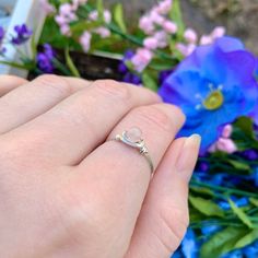 💓Wire Wrapped Rose Quartz Crystal Ring - 1 Ring💓*these beads are a little more pink than the photo captures, it was hard to capture in this lighting This ring features a natural (not dyed) tiny 4mm rose quartz crystal bead, wrapped in your choice of wire. The options are silver plated, copper, bronze, black, or gold colored wire. All except the silver plated have a non tarnish coating so they will never oxidize or change color. Being careful to not wear your rings while showering or washing yo Pink Rings With Natural Stones For Gift, Dainty Pink Crystal Promise Ring, Handmade Pink Crystal Ring For Anniversary, Pink Sterling Silver Moonstone Promise Ring, Pink Moonstone Promise Ring, Stackable Rose Quartz Jewelry For Gifts, Pink Stackable Crystal Promise Ring, Stackable Pink Crystal Ring As Gift, Promise Ring With Rose Quartz And Gemstone Detail