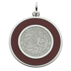 This red and white, two-tone, St. Chris medals are newer to our collection, and have been specially created for our customers who are fans of Wisconsin Badgers!  Available online or at both our locations; http://www.schwanke-kasten.com/product-p/sc-rw110.htm