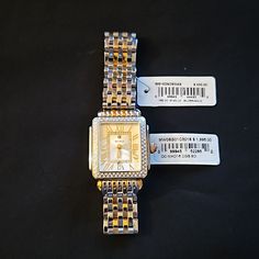 Stunning Nwt Michele Deco Two Tone Steel Diamond Bezelw/Mother Of Pearl Dial Rectangle Womens Watch. $2,395.00 Best Offer (Comes With Extenders For Larger Wrists) The Band Can Be Changed That's Why It's Sold Separately Just To Clarify, The Watch Face And Strap Are Sold Together For $1,900.00. That Is $495.00 Discount. That Is A Great Price For A Brand New Michele Deco Watch. It's Currently Selling For $2,895 On Michele's Website Silver Stainless Steel Diamond Watch With Diamond Accents, Silver Diamond Accented Stainless Steel Watch, Luxury Metal Jewelry And Watches, Silver Diamond Watch With Diamond Hour Markers For Evening, Elegant Stainless Steel Diamond Watch With Diamond Accents, Silver Diamond Watch For Evening With Round Dial, Elegant Stainless Steel Diamond Watch With Accents, Elegant White Gold Metal Watch, Elegant White Metal Watch