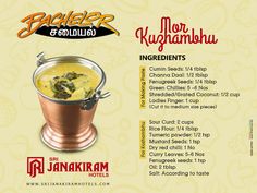 Morkuzhambu, a very simple, yummy and traditional kuzhambu variety made using curd. lets check out its simple recipe! #srijanakiram #morkuzhambu #bachelor #samayal #curd Hotel Recipes, Kerala Cooking, Hebbars Kitchen, Kulambu Recipe, Cooking Book, Mumbai Food, Chef Cooking