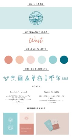 an info sheet with different colors and font