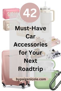 Must-Have Car Accessories for Your Next Road Trip Must Have Car Accessories, Road Trip Car, Trip Essentials