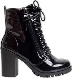 Trendy Lace-up Ankle Boots With Stacked Heel, Trendy High Heel Combat Boots With Zipper, Trendy High Heel Combat Boots With Zipper Closure, Black Platform Boots With Block Heel And Zipper, Trendy Black Combat Boots With Zipper, Trendy Black Combat Boots With Zipper Closure, Trendy Ankle-high Combat Boots With Zipper, Trendy Ankle-high Combat Boots With Zipper Closure, Ankle-high Black Lace-up Boots With Zipper