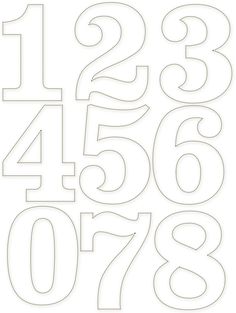 the numbers are cut out and ready to be used in crafts or quilting projects