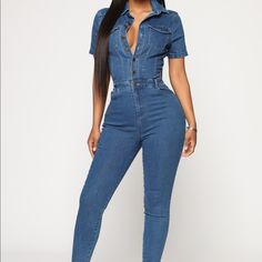 Brand New With Tags Fashion Nova Denim Jumpsuit. “Denim Cutie “ Size Medium. Fitted Medium Wash Jumpsuit Overall, Medium Wash Fitted Overall Jumpsuit, Fitted Medium Wash Overall Romper, Fitted Medium Wash Jumpsuits And Rompers, Fitted Medium Wash Overall Jumpsuits And Rompers, Fitted Denim Blue Jumpsuit Overall, Trendy High Waist Dark Wash Jumpsuits And Rompers, Fitted High-waist Denim Blue Jumpsuit, Trendy Fitted High Rise Denim Jumpsuit