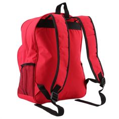 An ideal gift for health care, designed to help you organize your med supplies 	Suitable for hiking, camping, and backpacking trips, with full open zipper for easy pick-and-place items 	Water-resistant and eye-catching design so it can be easily identified as a first aid bag for emergency situations 	Material: Nylon 	Size: 40 x 3o x 15cm; Weight: 430g 	Package Includes: 	1 x Emergency Backpack First Aid Kit Bag Durable Backpack For Camping, Durable Standard Backpack For Camping, Durable Practical Backpack For Camping, Durable Functional Backpack For Camping, Durable Rectangular Backpack For Outdoor Activities, Portable Backpack For Back To School And Outdoor Activities, Red Backpack With Zipper Closure For Outdoor Activities, Durable Rectangular Backpack For Hiking, Practical Portable Backpack