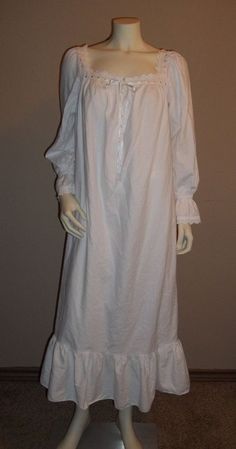 White Night Gown, Cotton Nightgowns, Class Woman, Eileen West, Claire Pettibone, Cute Pajama Sets