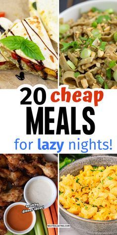 20 cheap meals for lazy nights