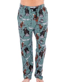 Tuned Out Men's PJ Pants Kids Christmas Pjs, Clever Jokes, Animals Playing, Animal Pajamas, Family Pajama Sets, Mens Pajama Pants, Comfortable Pajamas, Fun Pants, Matching Family Pajamas