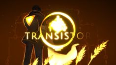 a person standing in front of a sign that says transisto