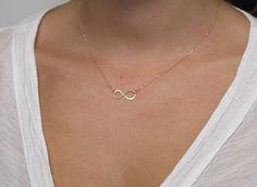 Gold infinity necklace, dainty eternity necklace. Small and delicate necklace. Perfect gift for anyone. ★Details Material: yellow/rose gold filled, sterling silver or 14k yellow/white/rose solid gold Pendant size: approx. 20mm The necklace in the first picture is 17 inches long, in the third picture it's 16 inches long. Solid gold items need 2-5 weeks to be finished. ★Procedure information Please select the material and size from the drop-down menu on the right side of the listing. If you have a Everyday Delicate Infinity Chain Necklace, Dainty Rose Gold Infinity Necklace, Dainty Infinity Rose Gold Necklace, Minimalist Infinity Necklace With Delicate Chain, Dainty Infinity Necklace With Delicate Chain, Minimalist Infinity Necklace For Everyday, Dainty 14k Gold Infinity Necklace, Dainty Infinity Delicate Chain Jewelry, Dainty Infinity Necklace For Everyday Wear