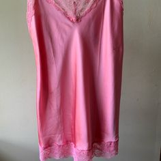 Nwot. New, Never Worn 100% Silk Cami, Cute Tucked Into Jeans Or Alone As A Shorter Slip. See My Photos At Top For Actual Color. V-Neck Silk Top With Adjustable Spaghetti Straps Embellished With Lace Details In The Neckline And At The Hem. Perfect As Lingerie And Under A Jacket. The Model Is 5'9 And Is Wearing Size S. Feminine Sleeveless Sleepwear With Built-in Bra, Feminine Cami Sleepwear For Night, Feminine Camisole Sleepwear With Delicate Straps, Feminine Sleepwear Camisole With Delicate Straps, Feminine Cami Sleepwear With Lace Trim, Pink Sleeveless Camisole For Night, Feminine Camisole Sleepwear With Built-in Bra, Feminine Lace Trim Cami Sleepwear, Lace Trim Sleepwear Camisole