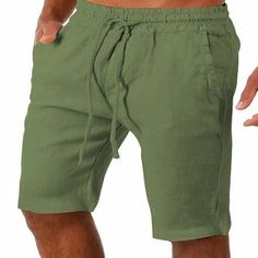 Season:Summer; Fabric:Linen Cotton Blend; Gender:Men's; Style:Streetwear,Fashion,Casual; Occasion:Outdoor,Going out,Daily; Fit Type:Regular Fit; Function:Comfort; Waistline:Mid Waist; Pattern:Plain; Design:Elastic Waist,Drawstring,Pocket; Pants Type:Summer Shorts,Linen Shorts; Fly Type:Elasticity,Drawstring; Front page:FF; Listing Date:01/03/2023; Production mode:External procurement; Hips:; Length:; Waist:; Fit US Size:null; Fit UK Size:null; Fit EU Size:null Mens Linen Shorts, Mens Linen Pants, Streetwear Mode, Mens Linen, Shorts Summer, Fashion Streetwear, Type Of Pants, Linen Shorts, Linen Pants