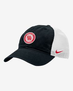 Top off your look with a little Cougars pride. Breathable mesh panels help keep your head cool and comfortable while team details on the front show everyone who you're cheering for. Shown: Black Style: C11218C307-HOU Houston Cougars, Black Style, Your Head, Black Fashion, Houston, Trucker Hat, Mesh, Nike, Hats