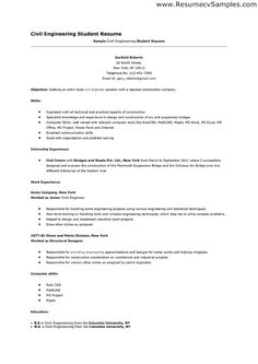 a sample resume for an engineering student with no work experience, it is easy to write and