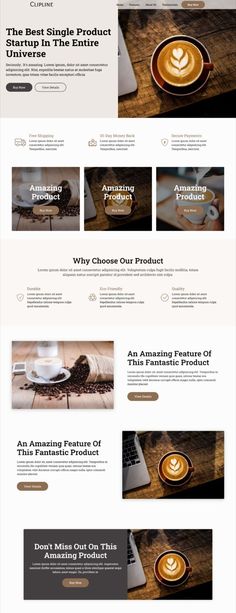 Clipline - Startup Landing Page Website Design Template Landing Page, Design Template, Start Up