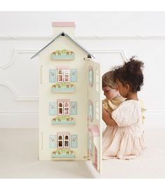 Le Toy Van Daisylane Cherry Tree Dollhouse | Dillard's Tree Hall, Le Toy Van, Loft Ladder, Doll Family, Dollhouse Toys, Wooden Dollhouse, Doll Painting, Pip Studio, Window Styles