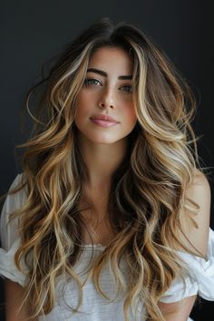 13 Summer Hairstyles To Make Your Long Hair Shine - NeedleStar Butterscotch Hair Color, Butterscotch Hair, Long Summer Hair, Long Hair Highlights, Formal Hairstyles For Long Hair, Strawberry Blonde Highlights, Bronde Balayage, Flat Hair, Hair Shine