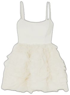 Chic Mini Dress With Boned Bodice For Wedding, Chic Cream Evening Dress For Wedding, Chic Cream Wedding Evening Dress, Glamorous White Silk Dress, Feminine Wedding Mini Dress With Boned Bodice, Elegant Wedding Evening Dress With Ruffles, Elegant Ruffled Evening Dress For Wedding, Cream Wedding Dress With Ruffles, Cream Ruffled Dresses For Wedding