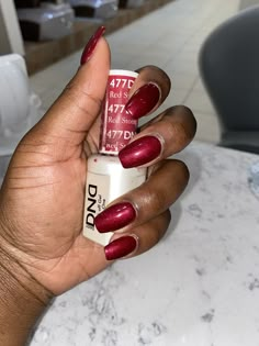 Dnd Gel Christmas Colors, Dnd Holiday Nails, Dark Red Dnd Gel Polish, Dnd Red Gel Polish Christmas, Dnd Christmas Nails, Dnd Red Gel Polish Colors, Dnd Nail Colors Gel Polish Red, Fall Nail Colors Dnd, Dnd Gel Polish Colors Winter 2023