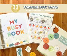 the children's busy book is ready to print