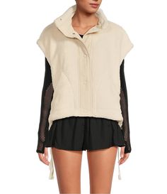 Free People FP Movement Scout It Out Sleeveless Fleece Vest | Dillard's Sleeveless Nylon Vest For Fall, Fall Nylon Sleeveless Vest, Sporty Winter Vest For Layering, Fall Sports Athleisure Vest, Nylon Sleeveless Vest For Layering, Sporty Sleeveless Vest Outerwear, Functional Sleeveless Vest For Fall, Sporty Winter Vest, Nylon Sleeveless Athleisure Vest