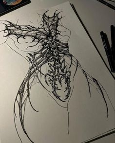 Arte Doodle, Creepy Tattoos, Dark Art Tattoo, Tattoo Style Drawings, Dark Tattoo, Dream Tattoos, Simplistic Tattoos