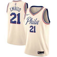 men's philadelphia 76ers nike swingman cream replica jersey - 25 simmonss