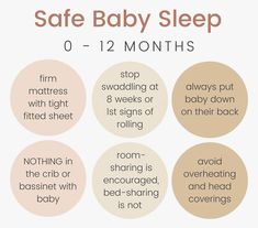 the baby sleep schedule is shown with instructions for how to use it and what to put on