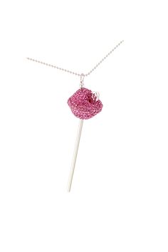 A Sweet Touch of Hope Crystal October Birthstone, Medium – Simone I. Smith Crystal Lollipop, October Birthstone, White Crystal, October Birth Stone, Pink Crystal, Silver Roses, Crystal Pendant, Lollipop, Earings Piercings