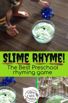 the best preschool rhyming game for slime rhyme