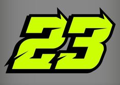 the logo for the racing team is shown in black and neon green colors on a gray background