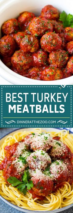 the best turkey meatballs recipe with spaghetti and parmesan cheese