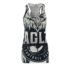 a women's football jersey with an eagle on the front and words that say agl