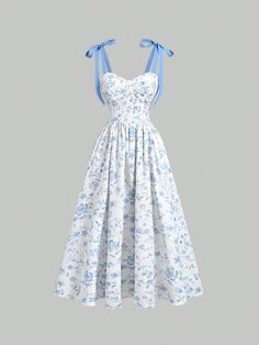 Women's Sleeveless Tie-Up Floral Allover Print Midi Pleated Dress Homecoming Dresses Beach Women Outfits Festival Outfits Renaissance Dress Vintage Apricot Boho  Sleeveless Woven Fabric Floral,Plants,All Over Print Cami Non-Stretch  Women Clothing, size features are:Bust: ,Length: ,Sleeve Length: Floral Dress Beach Outfit, Light Blue Floral Print Flowy Sundress, Light Blue Sleeveless Floral Print Dress, Light Blue Floral Print Sleeveless Dress, Blue Floral Patchwork Beach Dress, Dress Beach Outfit, Light Blue A-line Midi Dress With Floral Print, Women Maxi Dresses Summer, Vintage Floral Print Dress