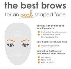 the best brows for an oval shaped face #ovalfaceshapehairstyles Nails Oval Shape, Diamond Shaped Face, Eyebrows Goals, Heart Shaped Face, Oblong Face Shape, Oblong Face, Shape Face, Nails Oval