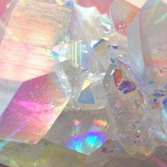 the crystals are all different colors and shapes in this photo, but there is no image here to provide a caption for