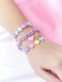 Pastel Colors Set of Bracelets - Froppin