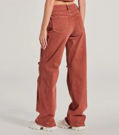 Carefree Cool High Rise Cargo Denim Pants | Windsor Fall Cotton Cargo Jeans With Belt Loops, Trendy High Rise Cargo Jeans For Fall, Trendy Full-length Cotton Cargo Jeans, Trendy Full Length Cotton Cargo Jeans, Relaxed Fit High-waisted Cargo Jeans With Belt Loops, High-waisted Relaxed Fit Cargo Jeans With Belt Loops, Trendy Relaxed Fit Mid-rise Cargo Pants, High Waist Relaxed Fit Cargo Jeans For Fall, Trendy Straight Leg Cargo Jeans