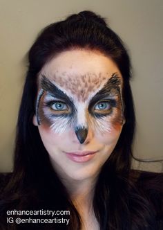 Celestial Face Paint, Animal Inspired Makeup, Animal Makeup Looks, Red Riding Hood Makeup, Animal Face Paintings