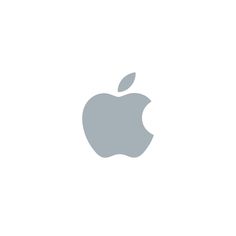 an apple logo on a white background