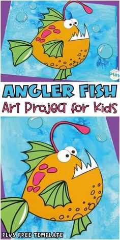 an art project for kids to make their own fish