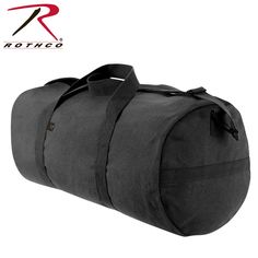 Rothco Canvas Shoulder Duffle Bag - 24 Inch Canvas Gym Bag, Survival Clothing, Canvas Duffle Bag, Multifunction Bag, Large Beach Towels, Woodland Camo, Weekend Bag, Travel Duffel, Duffel Bag Travel