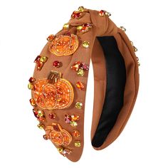 PRICES MAY VARY. Get into the holiday spirit this Thanksgiving when you wear our beautiful Thanksgiving fall headband for women!Features top knot headband with pumpkin leaf beadwork,adorned with rhinestone,crystal and gold beads.They are the symbol of Thanksgiving,wear them on your head make you become more eye catching.these thanksgiving pumpkin headband is a great addition to any Fall/Thanksgiving decorations and supplies Show your Thanksgiving spirit wherever you go in a adorable Thanksgiving Turkey Beads, Turkey Headband, Pumpkin Headband, Beaded Pumpkin, Thanksgiving Headbands, Thanksgiving Hair Bows, Headband Beaded, Pumpkin Leaf, Fall Headband