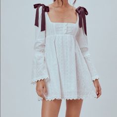 Looking To Purchase This From Someone Who Is Selling! Cute White Mini Dress For Date Night, Simple Satin Wedding Dress, Pink Babydoll Dress, Honeymoon Wear, Shiny Skirts, Thanksgiving Dress, Micro Mini Skirt, I Am Gia, Lemon Dress