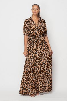 *Leopard Print *Maxi *Belted Leopard Print Maxi Dress, Printed Maxi, Printed Maxi Dress, Leopard Print, Maxi Dress, Dresses