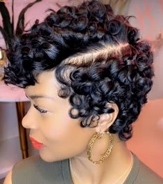 Natural Hair Bob Cut, Short Hair Black, Cute Short Haircuts, How To Curl Short Hair, Sassy Hair