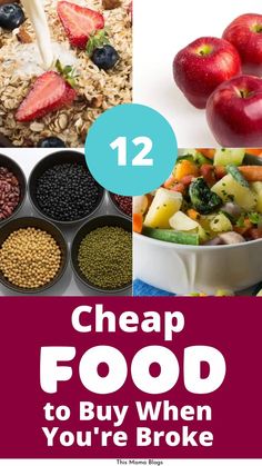 the top ten foods that are cheap to buy when you're broke them up